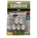 percha autoadhesivas afix para 1kg trasparentes por 5