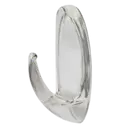 percha autoadhesiva trasparente por 2U. 