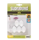 perchas autoadhesivas para 1kg por 5 blancas