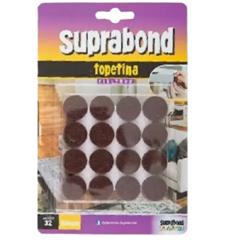 topetina de fieltro circular por 32U.