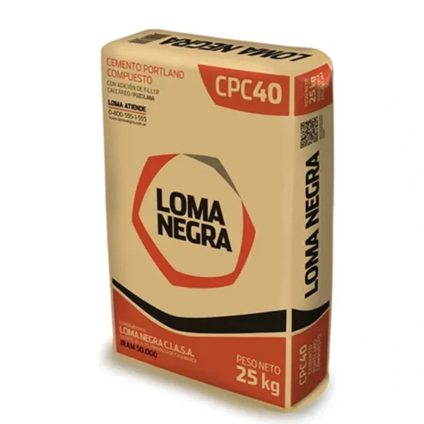 Cemento por bolsa 25kg